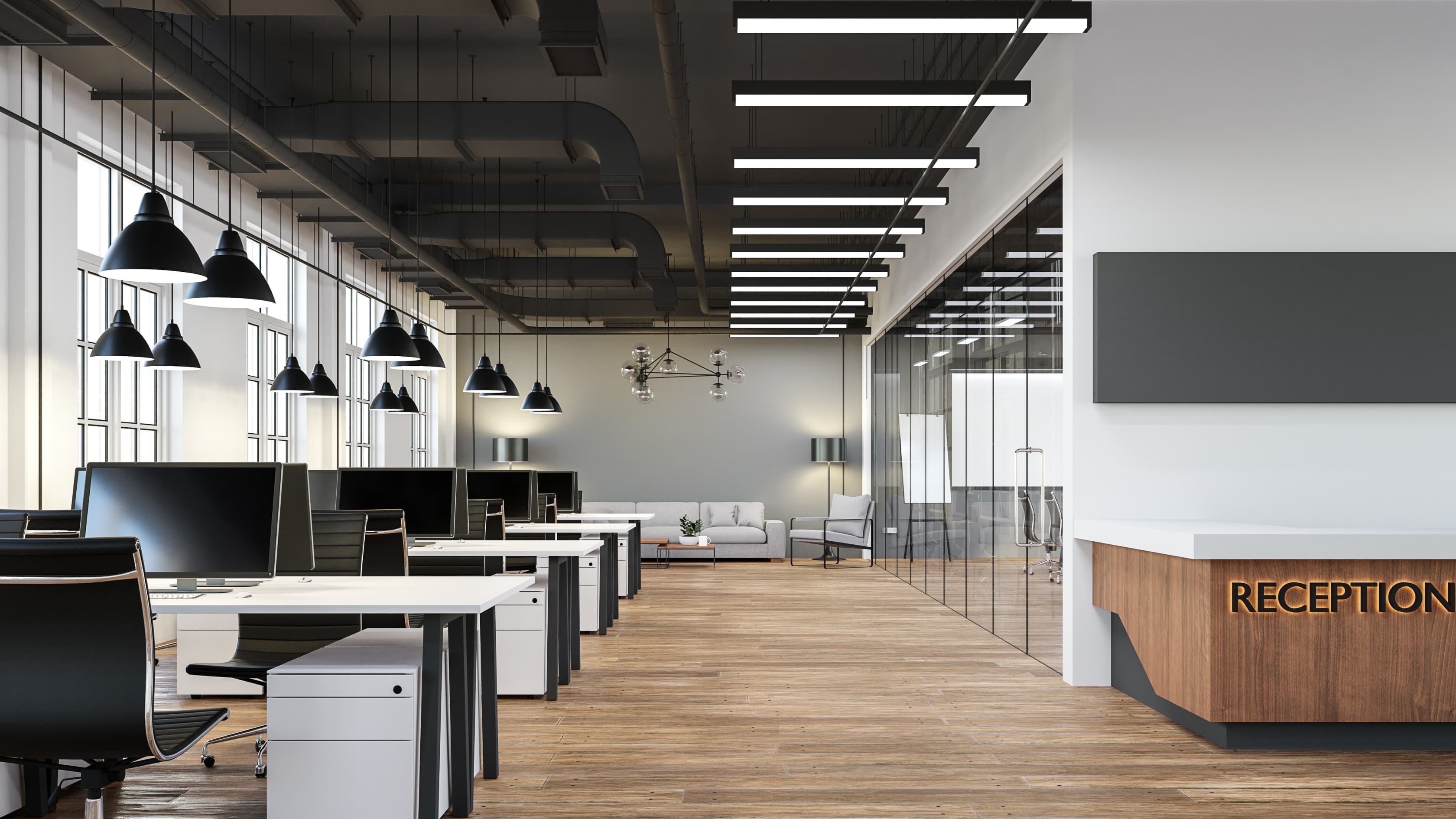A modern open-plan office